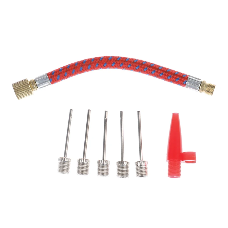 

7-piece/set Inflatable Bicycle Pump Adapter Sets Needle Valve Football Connector Air Bed Tire Bicycle Pump Accessories Tool Need