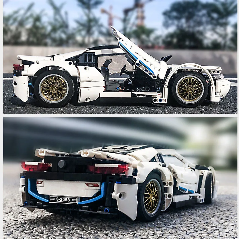 

1270 PCS 8603 i8 1:14 Cars Model Building Blocks Assembled Bricks Sets Techinic Series Creator Gifts Boys Kids Friends 701940