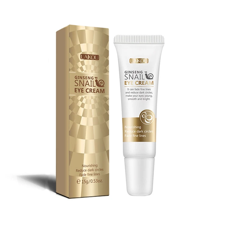 

15g Snail Red Ginseng Eye Cream Serum Anti-Wrinkle Moisturizing Remover Dark Circles Against Puffiness Bags Eye Cream Eye Care