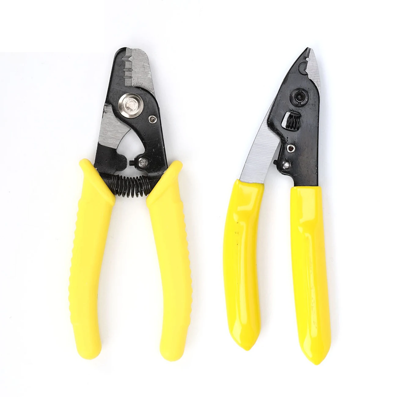 

3/2 Hole Fiber Cable Stripper Wire Cutting Pliers Optic Stripping Compression Tool with Soft Handle Multiple Use Practicsal Tool