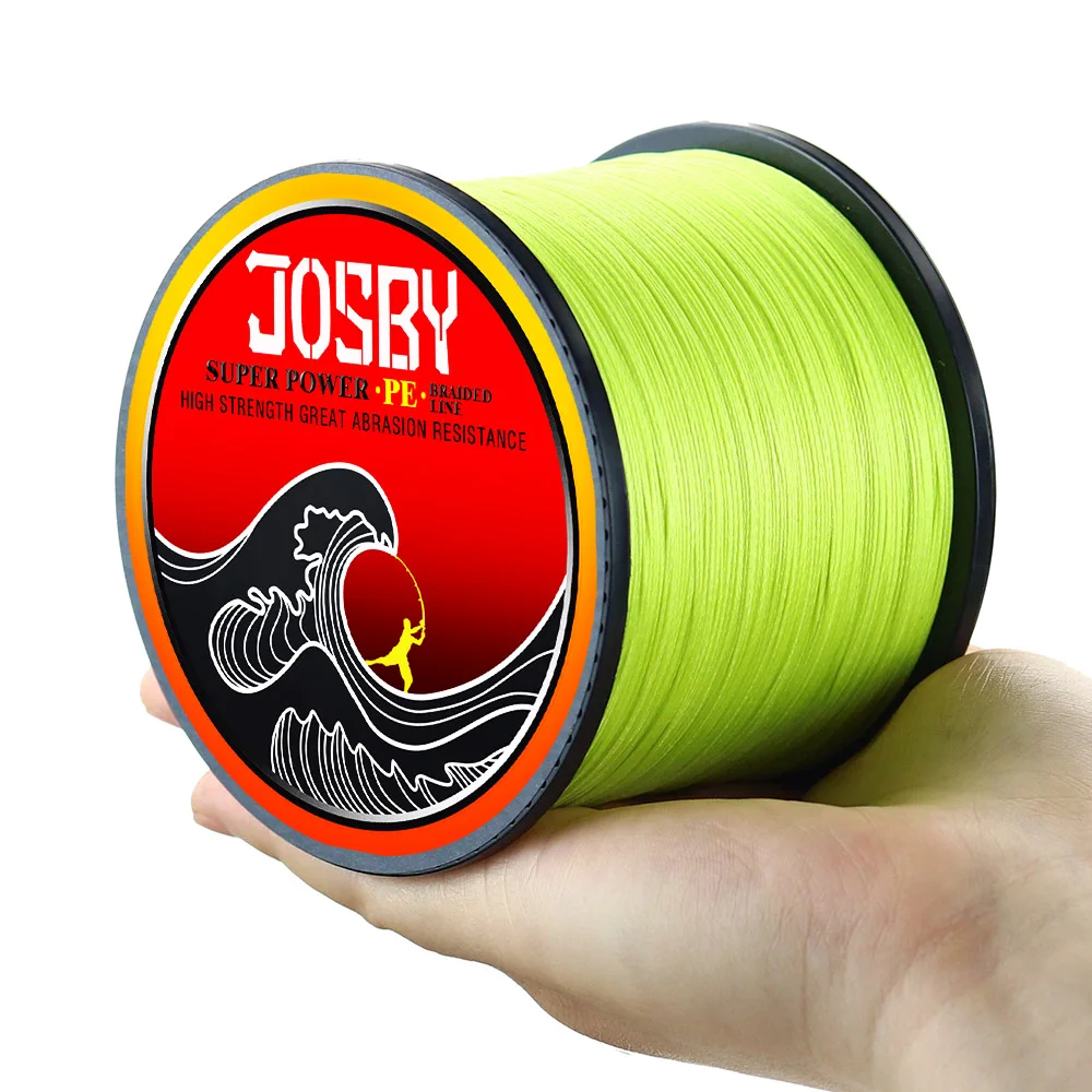 Плетеная рыболовная леска JOSBY PE 4 8 9 нитей японская супермногонитевая для соленой