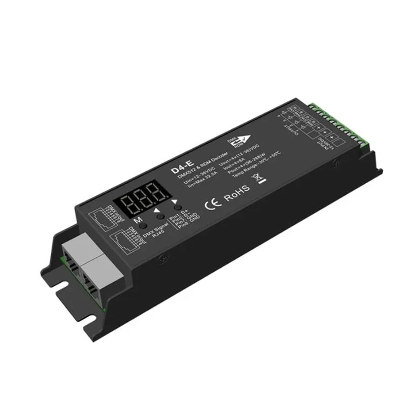 Декодер DMX с постоянным напряжением декодер DMX512/RDM сети 10 шт. 4 канала * 8a 12-36 В