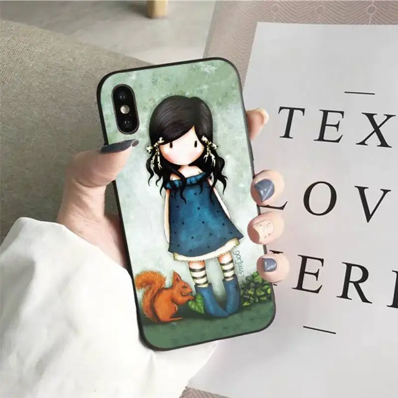 

YNDFCNB Santoro Gorjuss Cartoon Girl Phone Case for iPhone 11 12 pro XS MAX 8 7 6 6S Plus X 5S SE 2020 XR cover