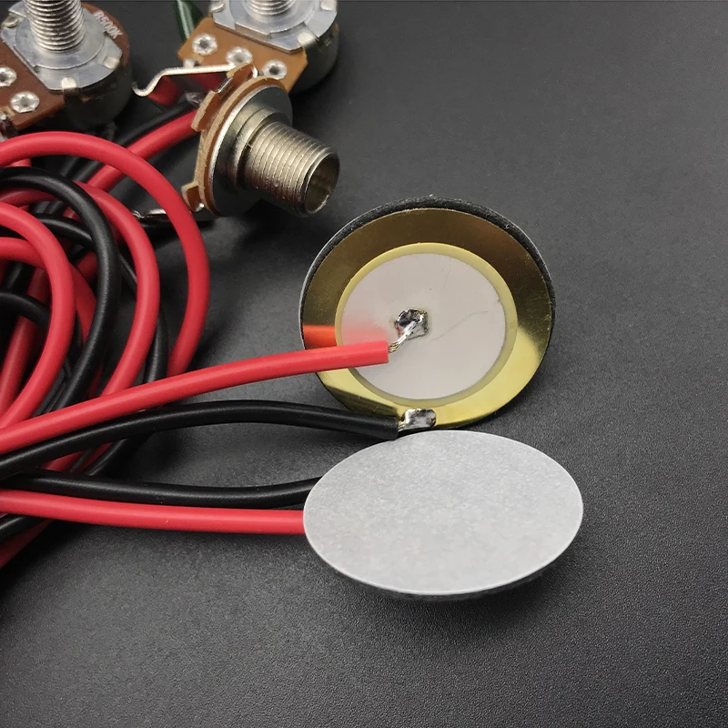 2 зуммера звукосниматель хамбакера для гитары двойной пьезо пикап с 500K