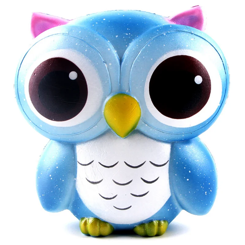 1 шт. креативные антистрессовые игрушки сова большие глаза сжимаемые медленно