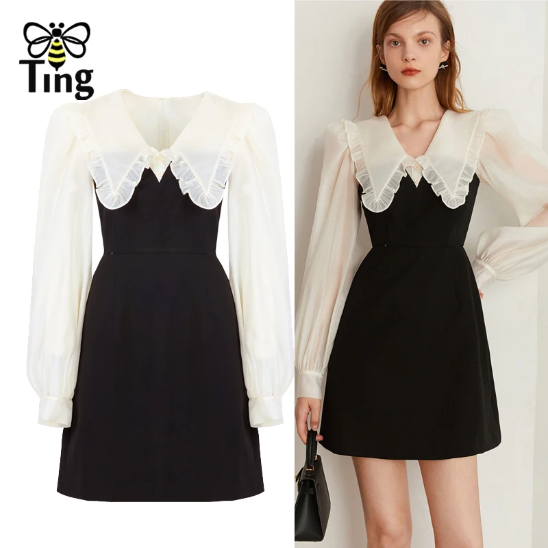 Женское короткое платье с круглым вырезом Tingfly |