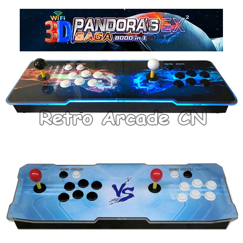 2021 Pandora Box 7000 в 1 3D Wi Fi аркадная игровая консоль с поддержкой выделенной рукоятки