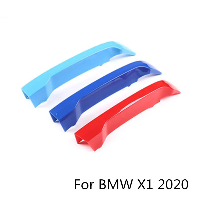 

3 шт., хромированные Блестки для переднего гриля BMW X1 2020