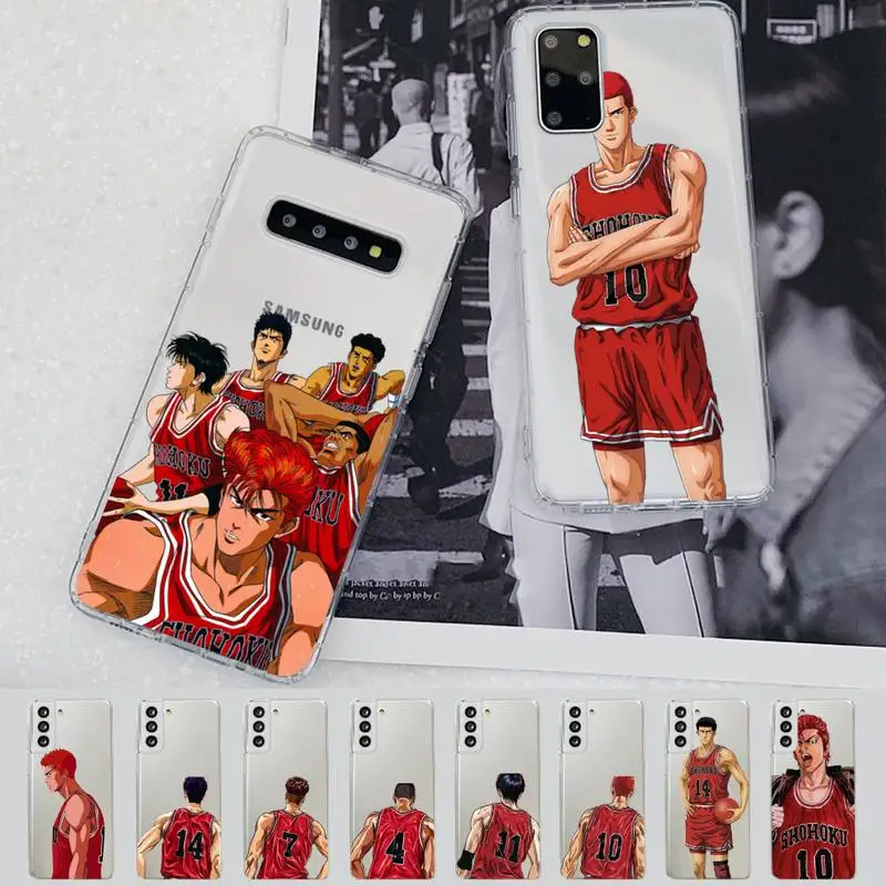 

Cute Cartoon Slam Dunk Phone Case For Samsung A 10 20 30 50s 70 51 52 71 4g 12 31 21 31 S 20 21 plus Ultra