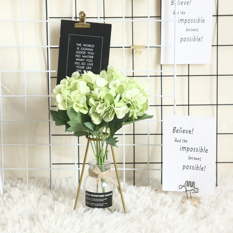 

Hydrangea Plant Artificial Flowers Decoration Ins Wind Home Decor Wall Rose Plant Wall Decor Livingroom Decoration Wedding