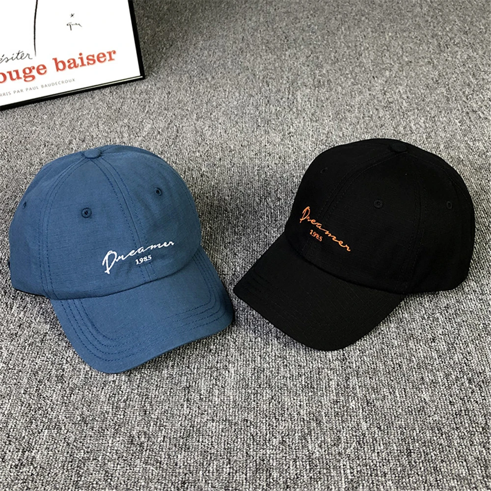 Сезон: весна лето упрощенный с вышитой надписью бейсболка Кепки южнокорейский