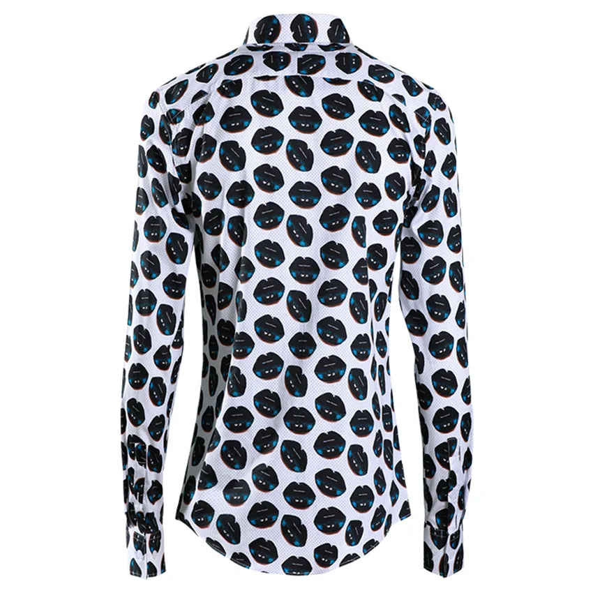 Мужская рубашка Minglu роскошная мужская классическая с длинным рукавом в горошек и