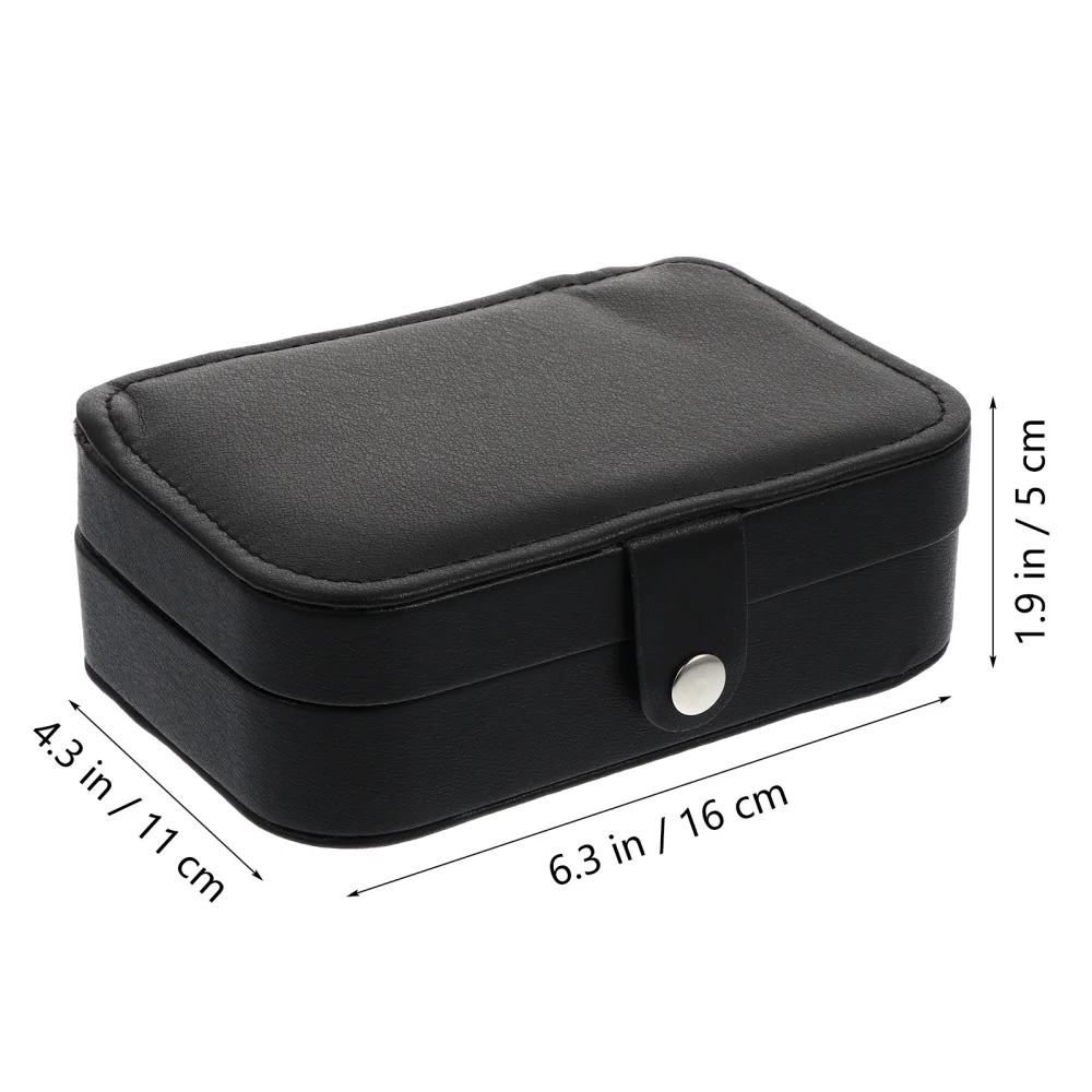 

PU Leather Jewelry Box Organizer Holder Case for Necklace Earring Rings Bracelet
