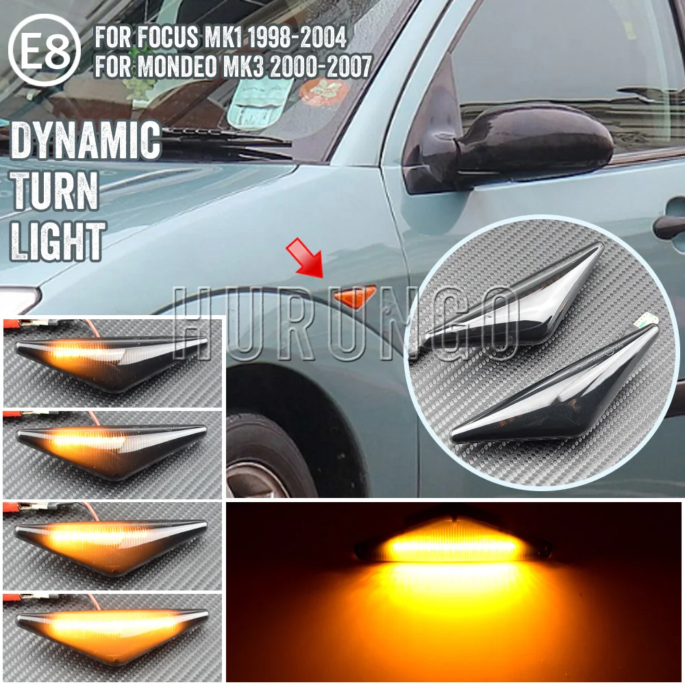 

2pcs/lot For Ford Focus MK1 1998-2004 For Mondeo MK3 2000-2007 Side Marker Sequential Lamp Indicator Blink Turn Signal Light