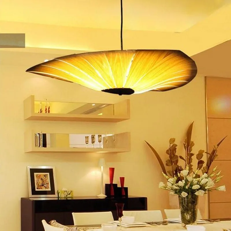 

Chinese Style Wooden Lamps Veneer Bamboo Living Room Pendant Lights Restaurant Lamp Dining Room Lights pendant lights