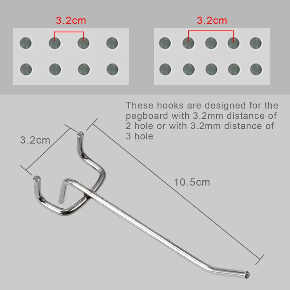 TANiCE 40 шт. металлические крючки для торта ювелирные вешалка полки набор гаражных