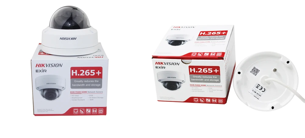 Hikvision 2MP ИК Фиксированная купольная POE ip-камера безопасности с аудио sd-картой сетевая камера IP67 ночного видения H.265 DS-2CD2123G0-IS