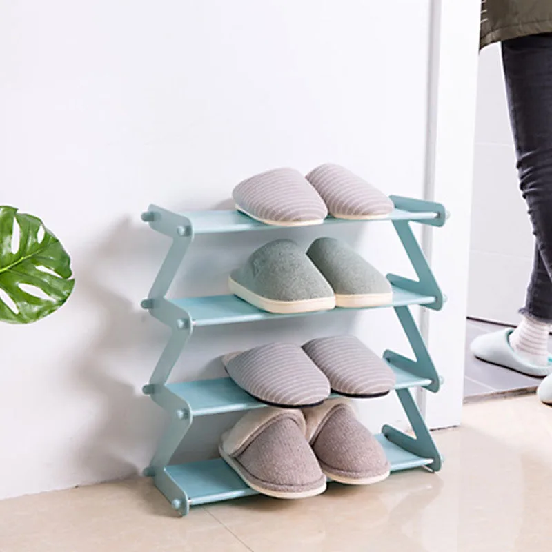 Новый 2019 ящик для хранения обуви 4 слоев стойки тапочек самая модная обувь