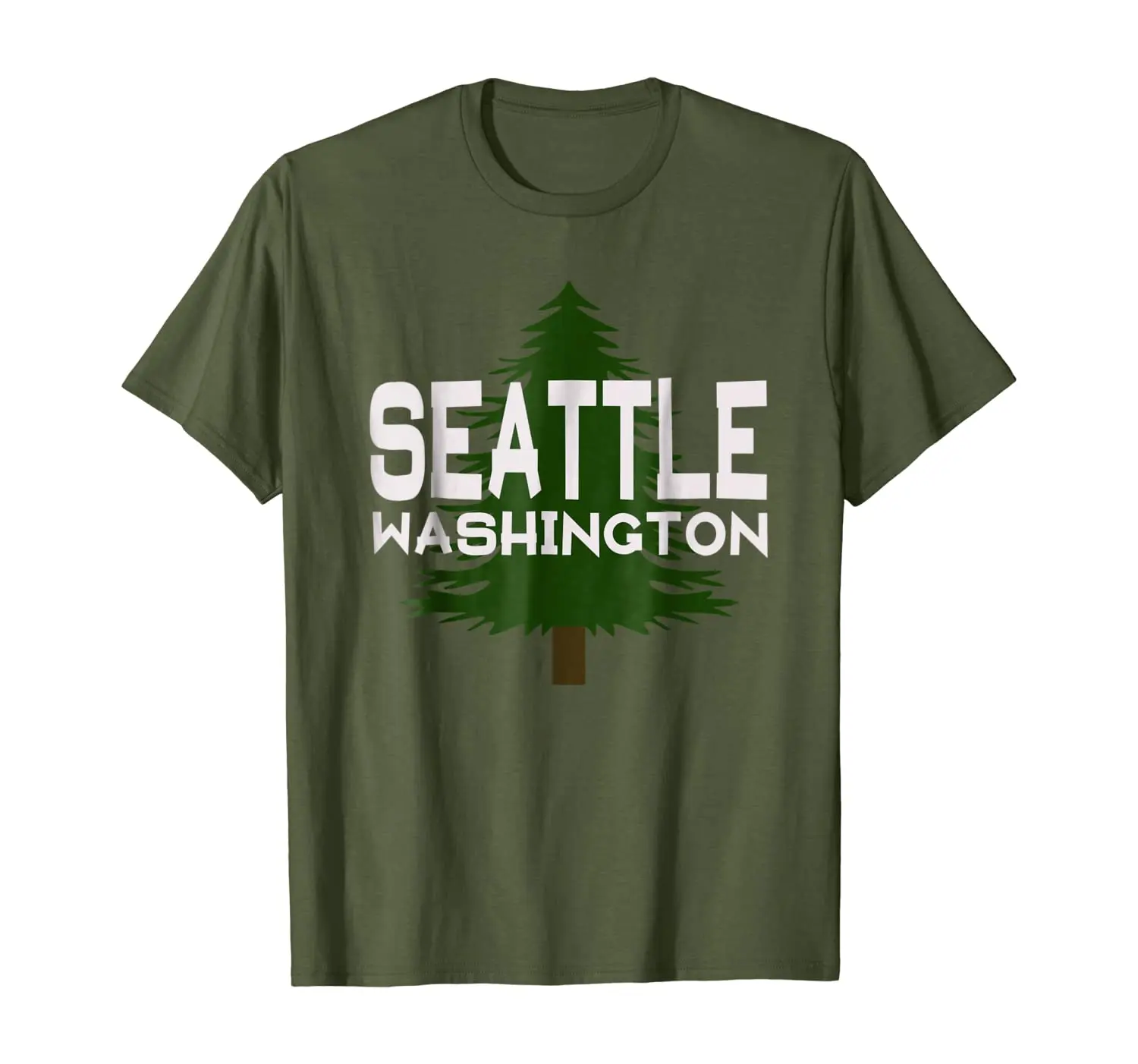

Seattle Washington T Shirt Tree Classic WA Souvenir