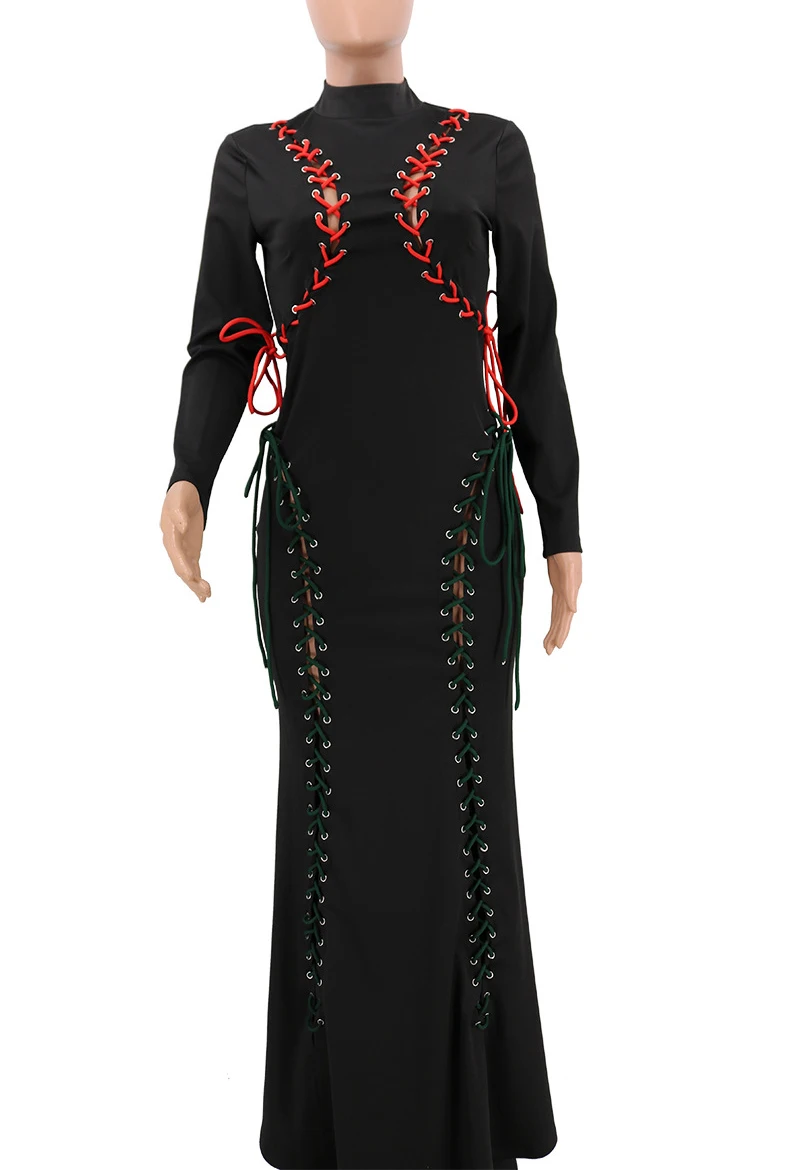 Сексуальные женские платья одежда макси Клубные вечерние осенние с длинным