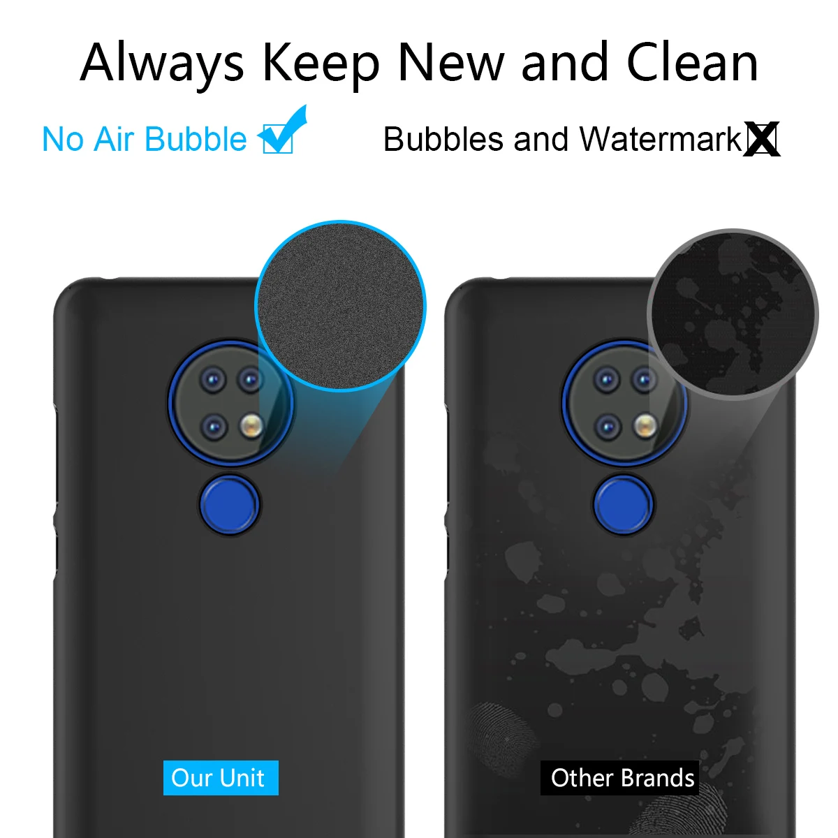 For Nokia 7.2/6.2/8.1/7.1 Plus/3.1C/2.2/3.1 Plus/6.1 Plus/9 PureView/3.2/4.2/X71 Case Ultra Thin Silicone Matte Soft TPU |
