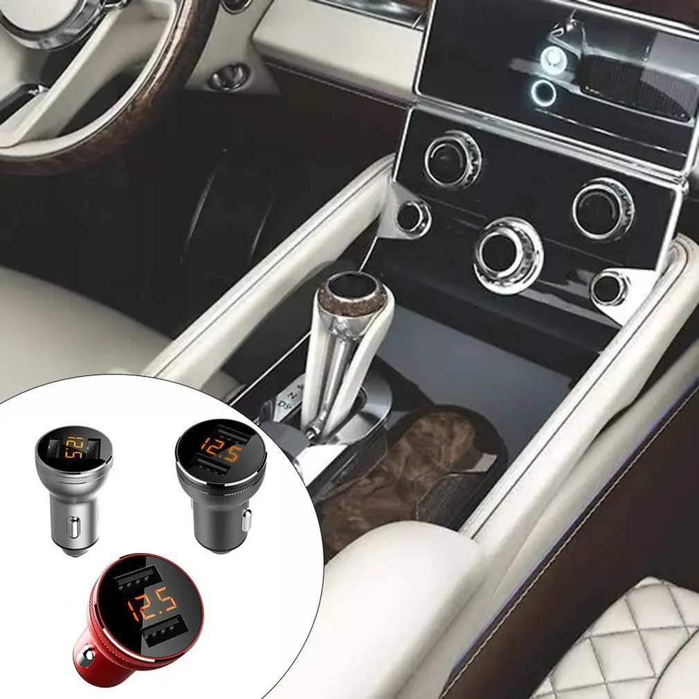 T12 двойной USB металлический алюминиевый цвет боковой автомобиль | Автомобили и