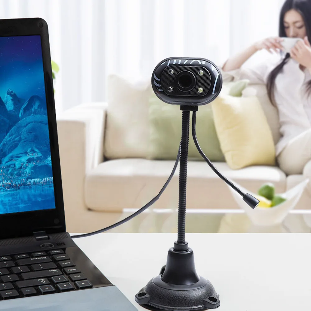 HD 1080P Веб-камера мини-компьютер веб-камера с защитой от просмотра поворотная