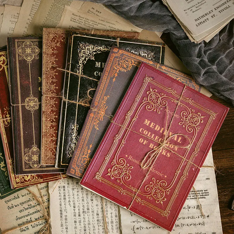 10 шт., декоративные бумажные старые книжки в винтажном стиле - изображение