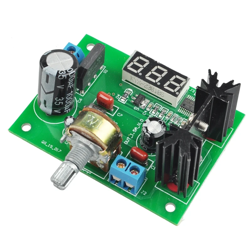 LM317 регулируемый регулятор напряжения понижающий модуль питания с светодиодный