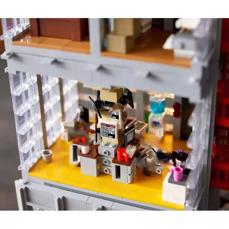 MOC Daily-Juego de bloques de construcci&oacute;n para ni&ntilde;os, juguete de ladrillos para armar estadio Bugle Street View, ideal para regalo de Navidad, c&oacute;digo 3770, compatible con 76178 y 78008-3