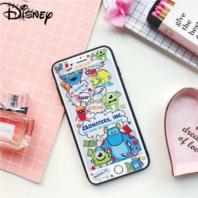 

Disney Mickey Stitch for Iphone7Plus Cartoon Tempered Glass for Iphone 6SP/6/7/8/8p Mobile Phone Film Screen Protector