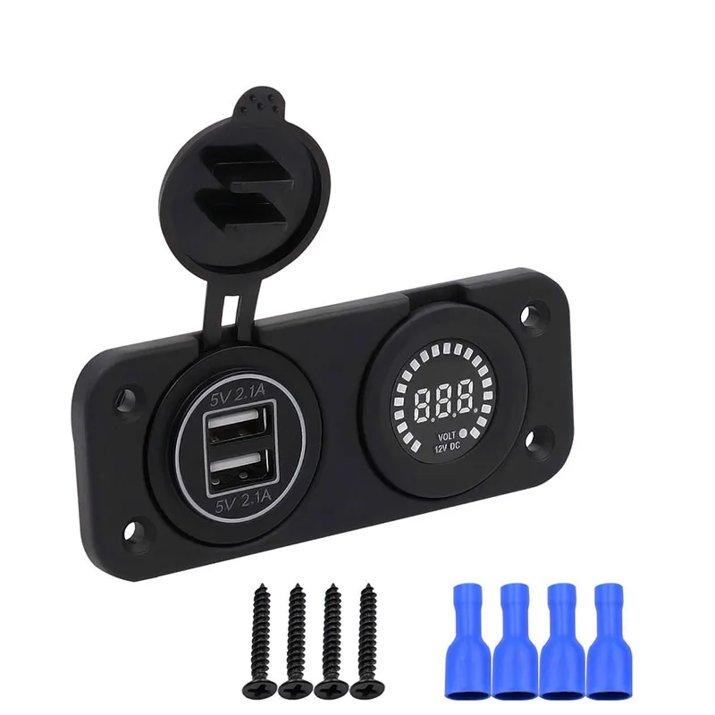 Универсальное водонепроницаемое автомобильное зарядное устройство 12 24 В разъем