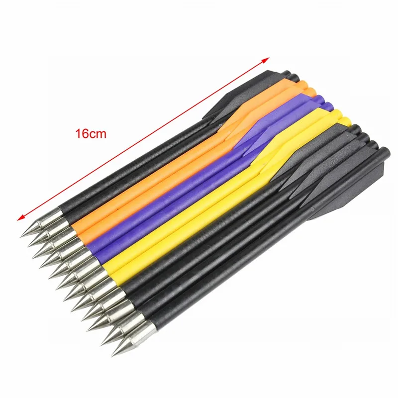12шт /лот 16 см миксерный цвет Стрельба Охотничья стрельба Стальная стрела