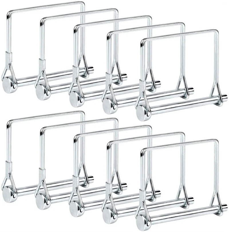 10 шт. квадратные булавки для Pto Шпилька с фиксатором вала 1/4 булавка замка провода