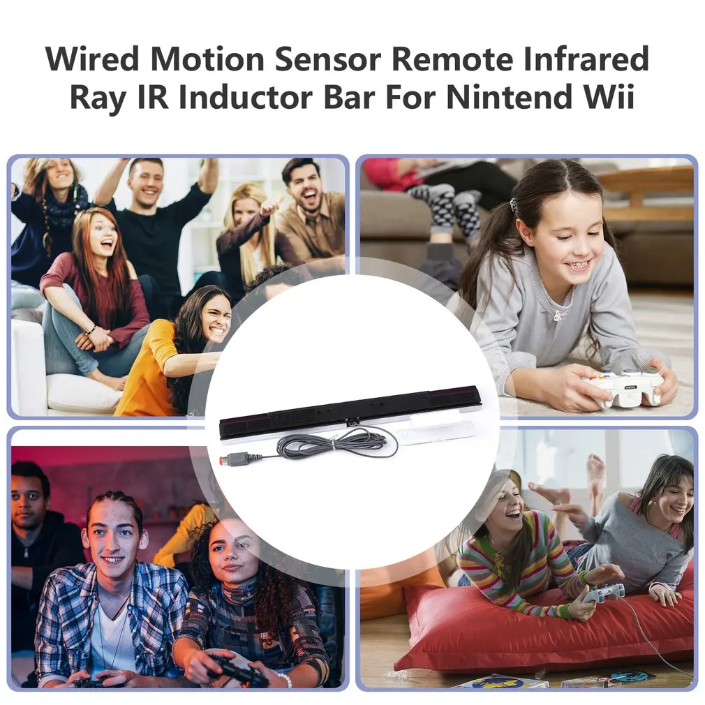 

Wired Motion Sensor Receiver Remote Infrared Ray IR Inductor Bar Game Move Remote Bar Game Supplies For Nintend Wii