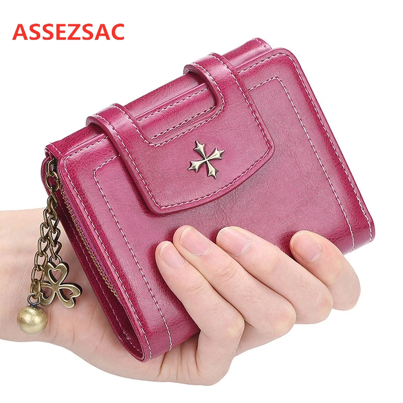 Дамский кошелек ASSEZSAC 2019 модный на молнии с несколькими отделениями для карт