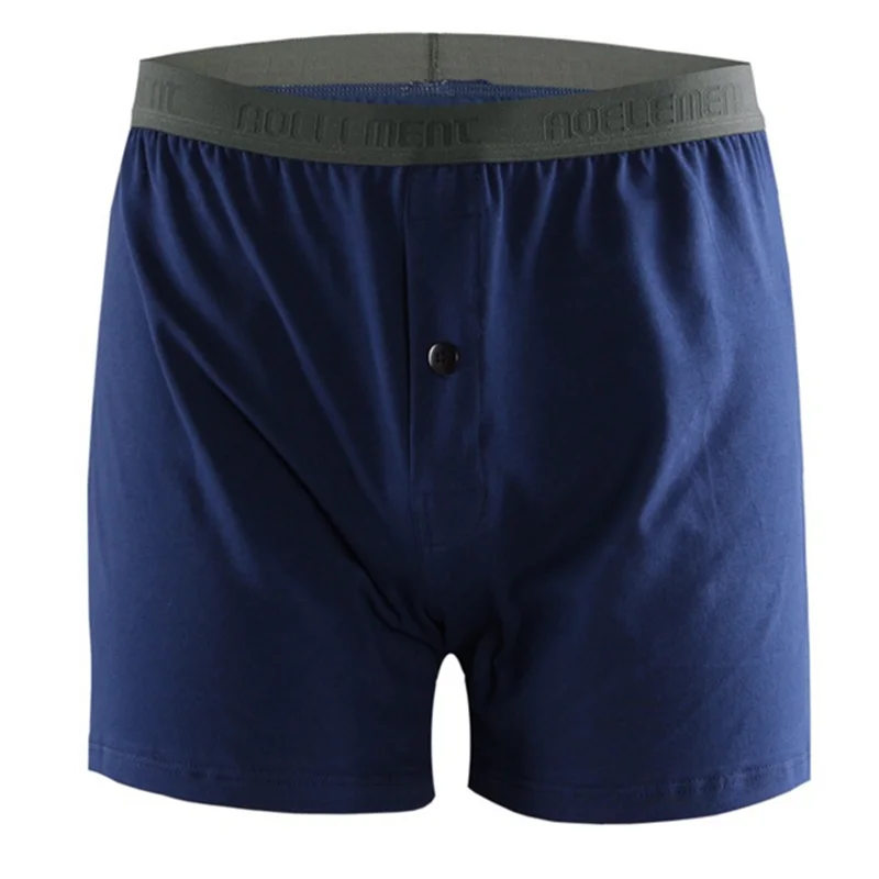 Мужские хлопковые трусы боксеры удобные дышащие шорты больших размеров для