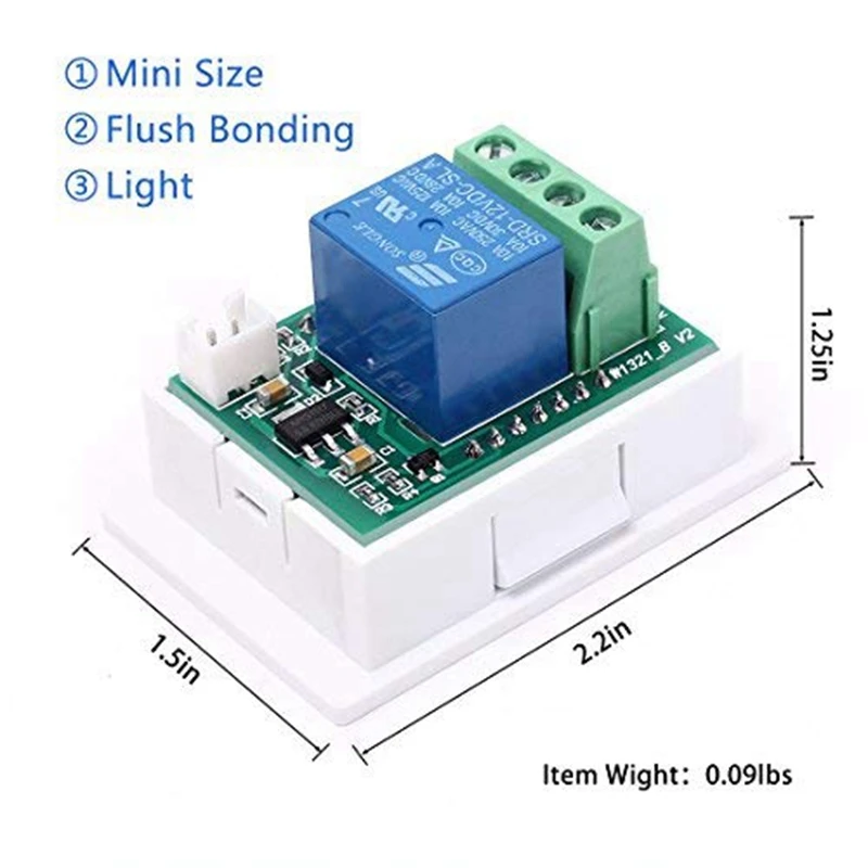Цифровой модуль переключателя температурного контроллера 12 В постоянного тока-50