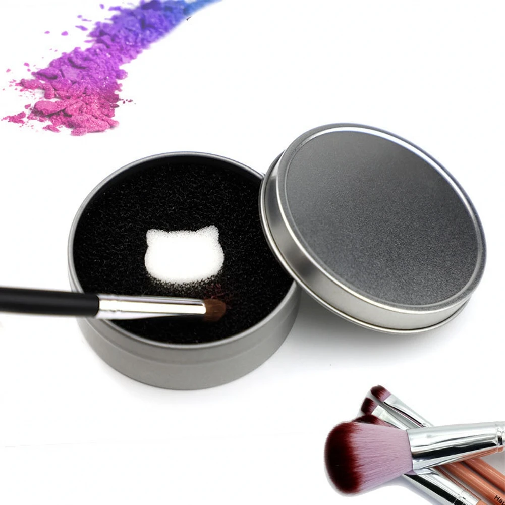 

Makeup Brush Cleaner Sponge Remover Color From Brush Eyeshadow Sponge Tool Cleaner Quick Color Off Make Up Brushes Cleaner