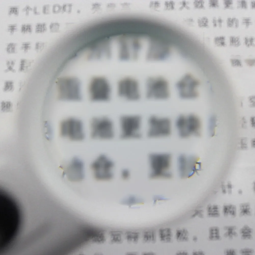 

High-quality Handheld Dual LED Lamp 15 Times Illumination 37mm Magnifying Glass