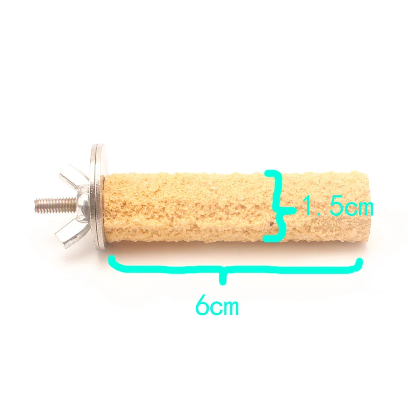 1.5-6cm Игрушки для птиц деревянный окунь аксессуары насест для попугая веревочная лестница африканский серый vogel zitstokken oiseaux аксессуары из клетки - Цвет: 1.5-6cm