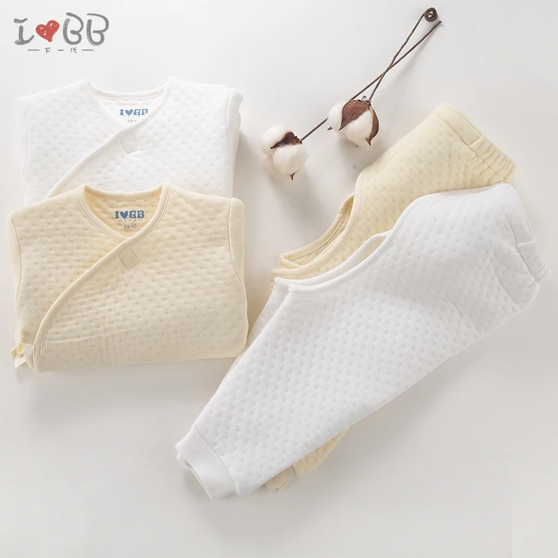 Комплект из 2 предметов Пижама для новорожденных одежда сна младенцев хлопковый