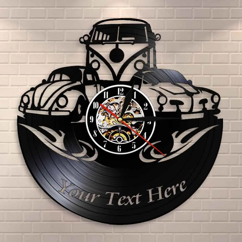 Настенные часы Camper Van для домашнего декора персонализированные с логотипом номер