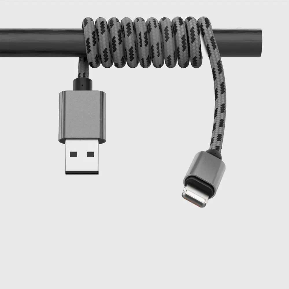 Grey for Apple TeckNet зарядное устройство кабель Micro Usb кабель для iphone 11 usb type C Быстрая Зарядка адаптер зарядное устройство провод для samsung huawei Xiaomi шнур - Цвет: Grey for Apple