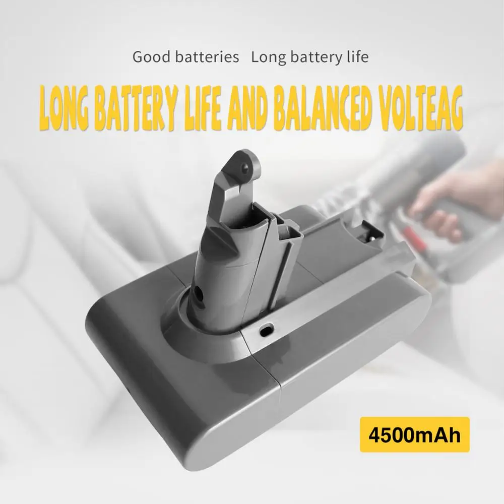Аккумуляторная батарея 4500 мАч 22 2 в 595 Вт ч для Dyson V6 650 770 880 DC58 DC59 DC61 DC62 Series|Детали и