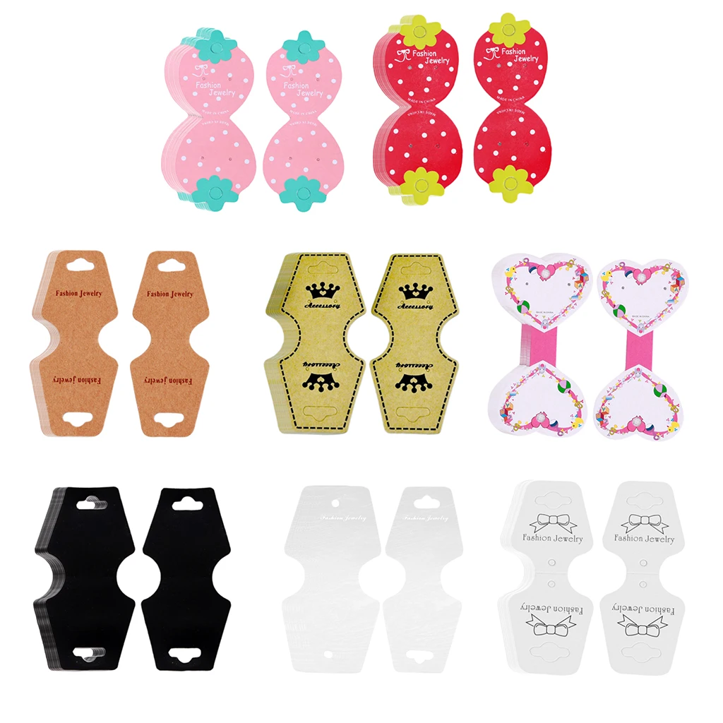 

100 шт бумага/ПВХ ювелирные изделия ожерелье дисплей висячая карта для браслетов