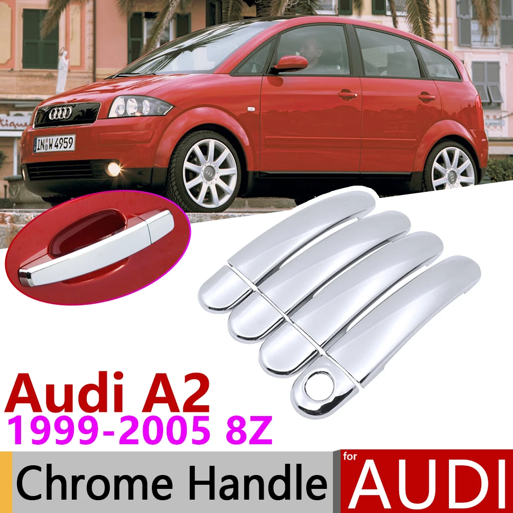 Роскошная хромированная накладка на дверную ручку для Audi A2 8Z 1999 ~ 2005 аксессуары