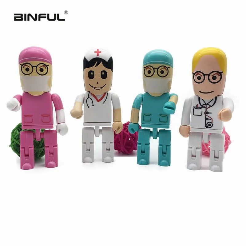 USB флеш накопитель врач медсестра 128 ГБ usb 2 0 4 8 16 32 64 стоматологическая флешка