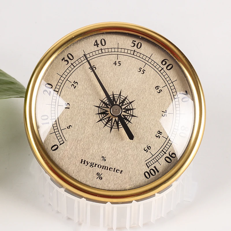 Hygrometer golden Новое качество циферблат традиционная Метеостанция Барометр гигрометр Температура - Цвет: Hygrometer golden