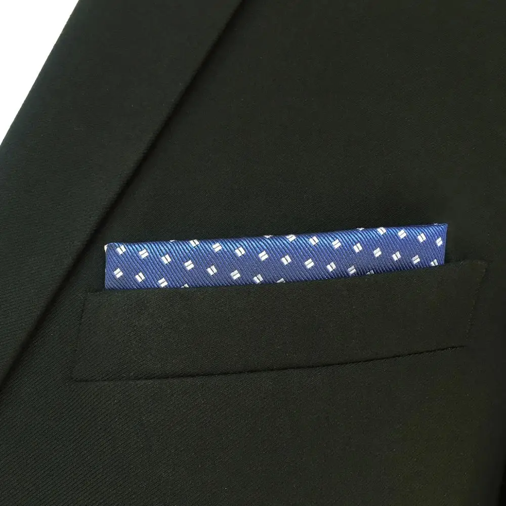 FH06 синий горошек карманные классический магический куб платок Шелковый Бизнес